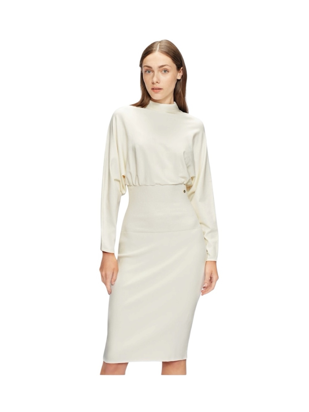 Ted Baker 5 Cocoon Midi Dress Sweater Cream Alice Large